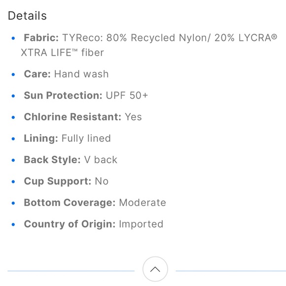 NWOT • TyreCo • Solid MaxFit One-Piece Swimsuit - Picture 6 of 6